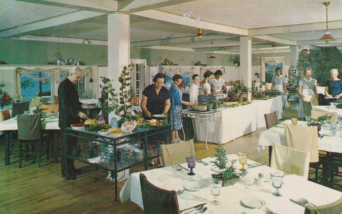 Northway Hotel (Northway Inn) - Old Postcard (newer photo)